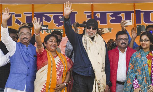 Even enemy can’t ignore development in Tripura under BJP rule: Mithun Chakraborty : The Tribune India
