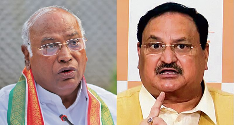 Kharge, Nadda face off over govt’s outreach programme