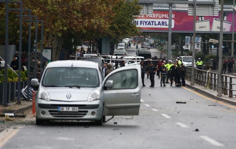 Two cops injured in Ankara suicide bombing