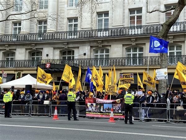 British-Sikh man arrested at London pro-Khalistan protest over Indian mission attack