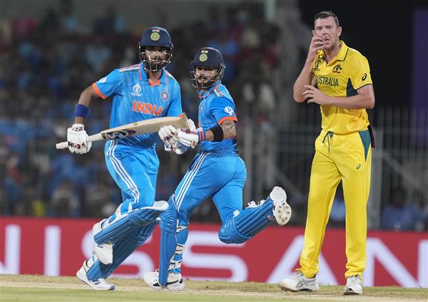 India beat Australia by six wickets to begin ICC World Cup campaign on  winning note : The Tribune India