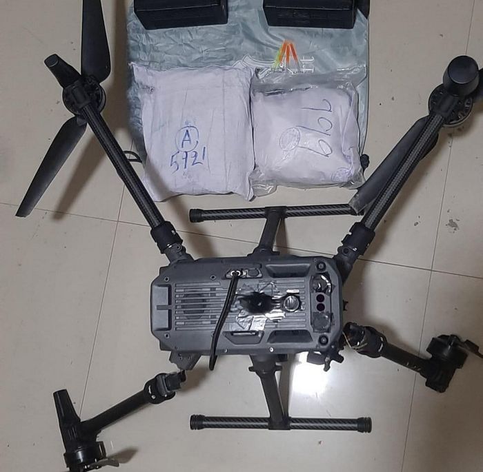 Drone, 6.3 kg drugs seized