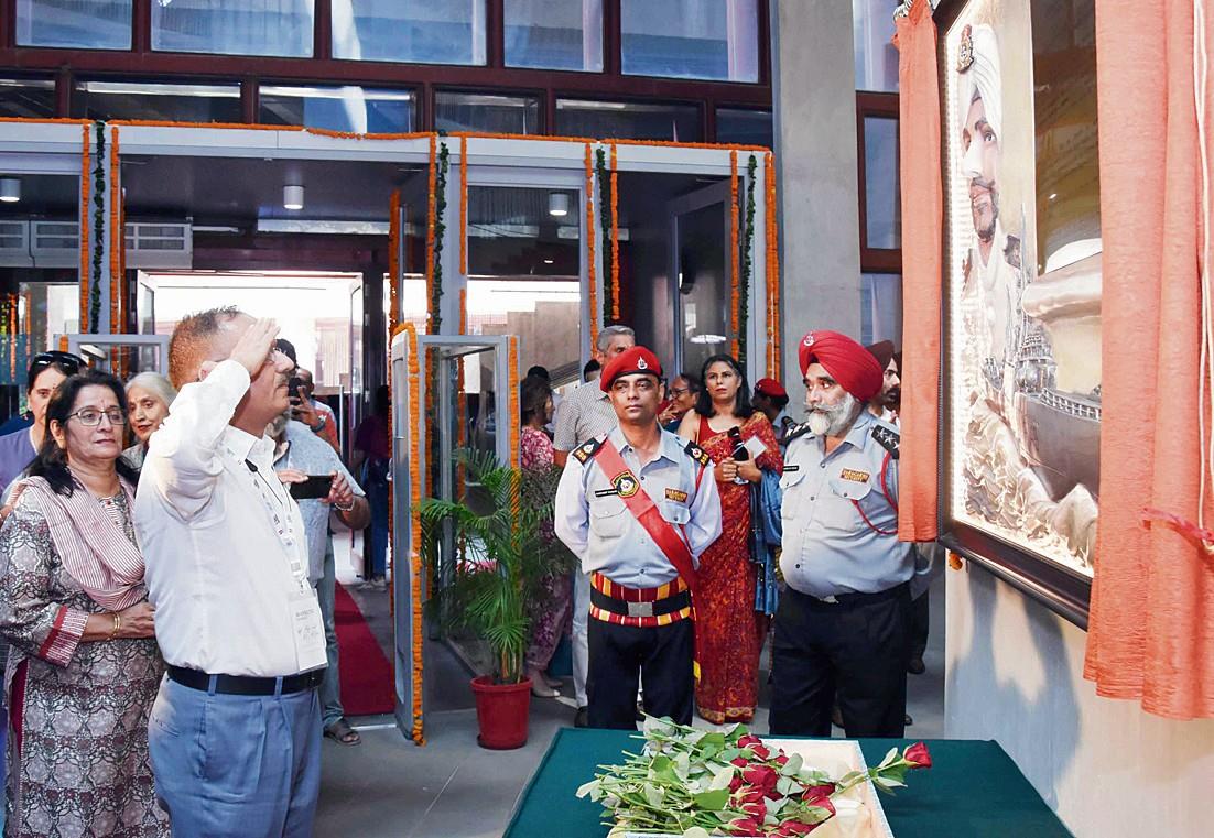 Memorial of martyr Sub Lt Gur Iqbal Singh Sandhu unveiled at Thapar Institute of Engineering and Technology, Patiala