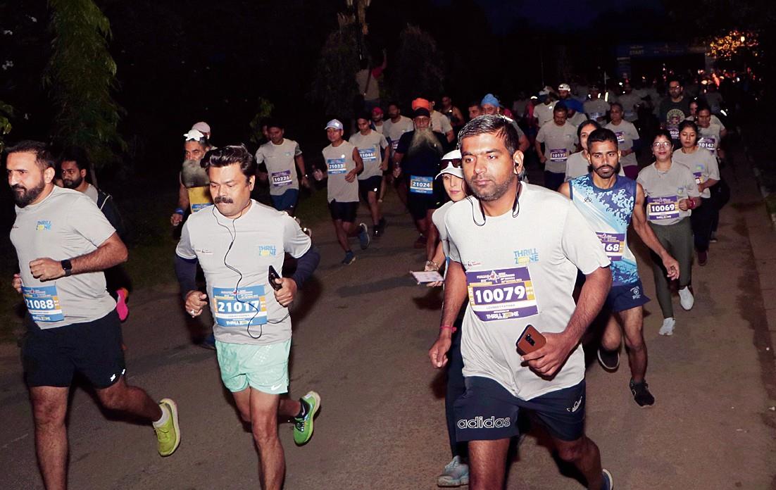 Amit, Ishita half marathon winners