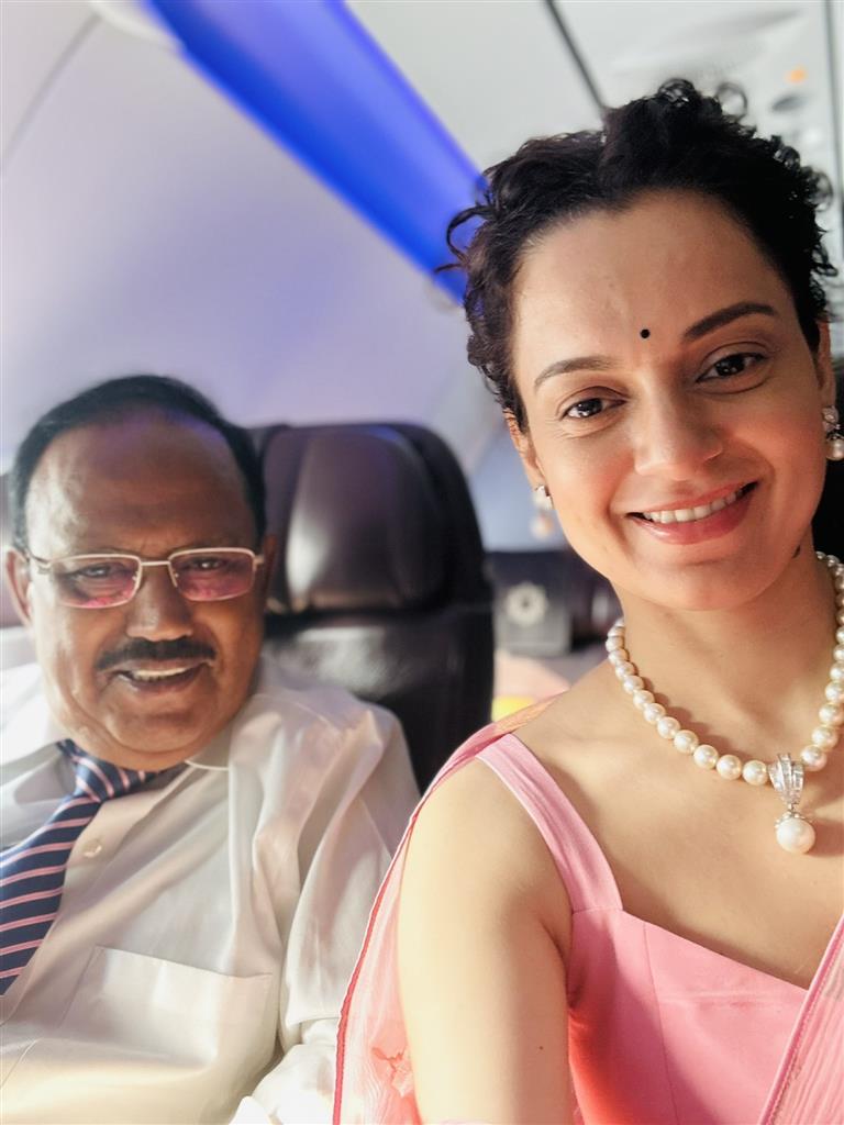 Kangana Ranaut says flying with Ajit Doval 'stroke of luck', shares pictures