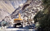 Traffic on Tibet road halts after landslide at Nathpa