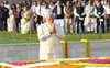 PM Modi pays rich tributes to Gandhi, Shastri