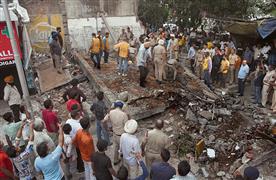 Worker dies as booths collapse in Chandigarh