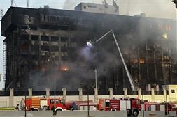 Fire erupts in a police headquarters in Egypt, injures at least 14 people