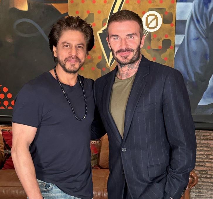 SRK hosts ‘icon' Beckham at Mannat; footballer invites ‘great man' to his home