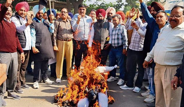 Employees, pensioners burn CM’s effigy over demands