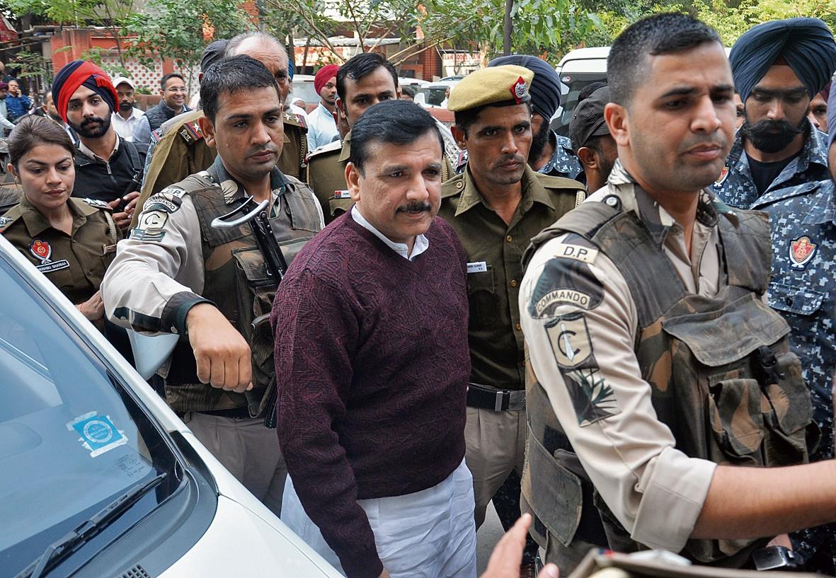 Defamation case: AAP MP Sanjay Singh produced in Amritsar court