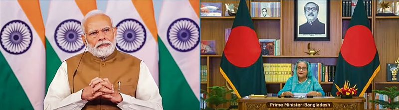Narendra Modi, Sheikh Hasina open 3 rail, power projects in Bangladesh