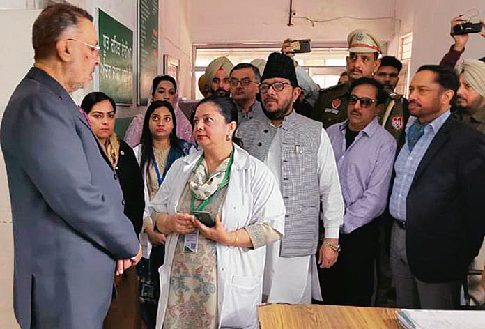 Health Minister visits Malerkotla Civil Hospital