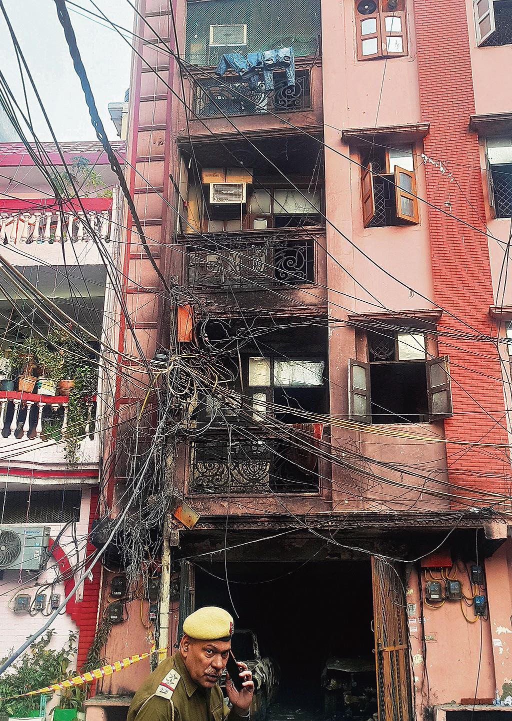 Woman killed in East Delhi building fire