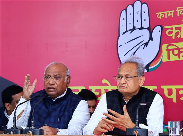 Congress manifesto for Rajasthan promises caste census, 10 lakh jobs & interest free loans for farmers