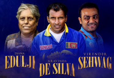 Virender Sehwag, Diana Edulji inducted into ICC Hall of Fame along with Aravinda de Silva
