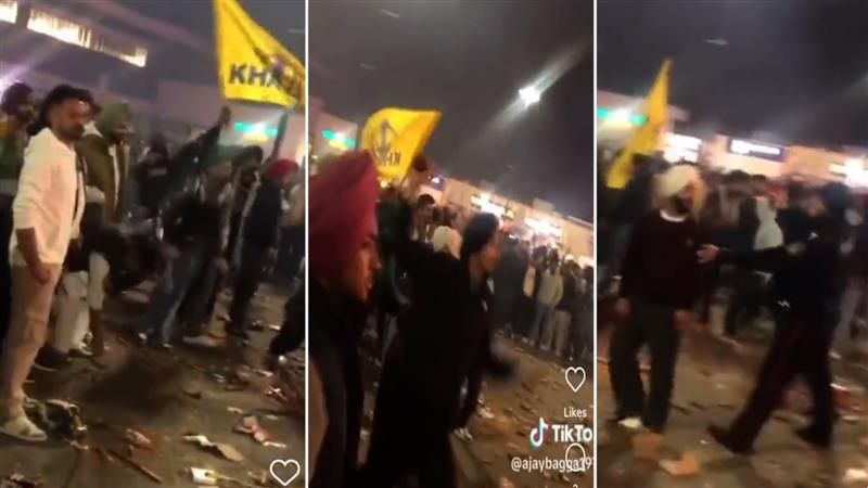 Viral video: In Canada's Brampton, Diwali celebration disrupted by 'Khalistani' groups throwing stones