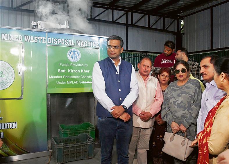 Amid 'opposition', Chandigarh MP Kirron Kher unveils 1st decentralised waste processing plant