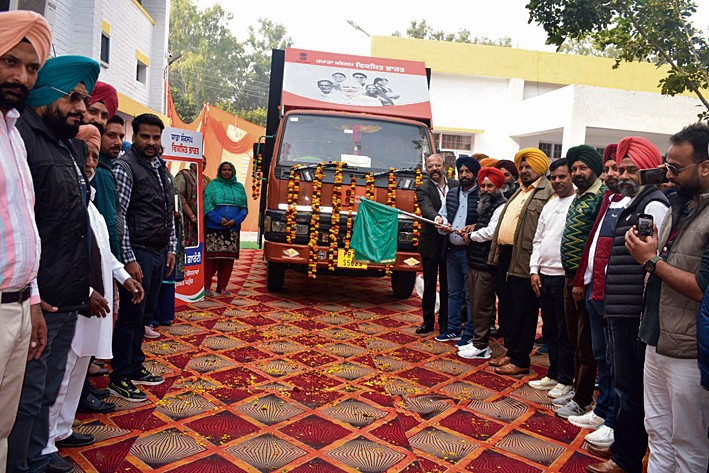 Viksit Bharat Sankalp Yatra: Van flagged off to spread awareness among people on Central schemes
