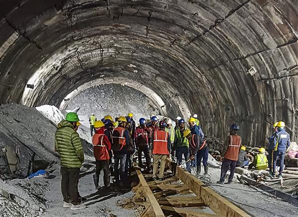 Uttarkashi tunnel collapse: Drilling to create passage for trapped workers to resume soon, say officials