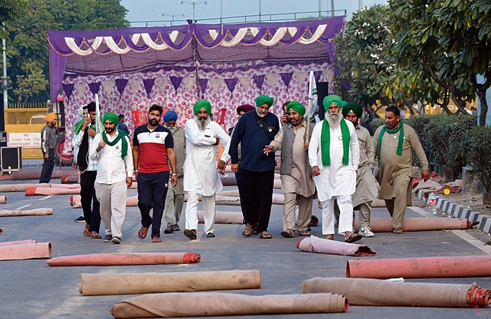 Farmers protest ends, normal traffic by morning in Mohali