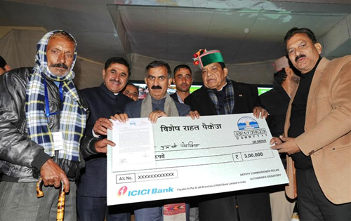 Himachal CM Sukhu distributes compensation of Rs 11.31 crore to disaster-affected families in Solan