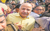 Manish Sisodia reaches home from Tihar Jail to meet ailing wife