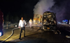 3 burnt alive as trucks collide near Pipli Majra village in Yamunanagar
