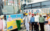 PRTC chief flags off two AC buses in city