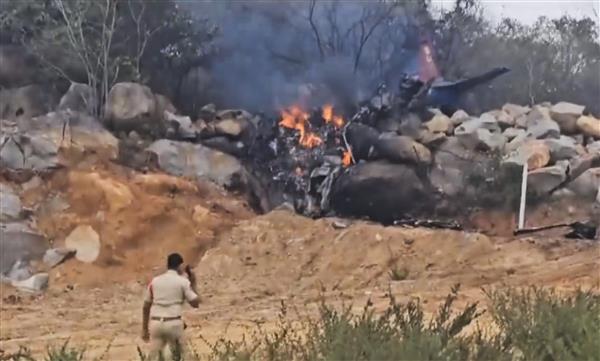 Two pilots killed as trainer aircraft crashes near Hyderabad in Telangana