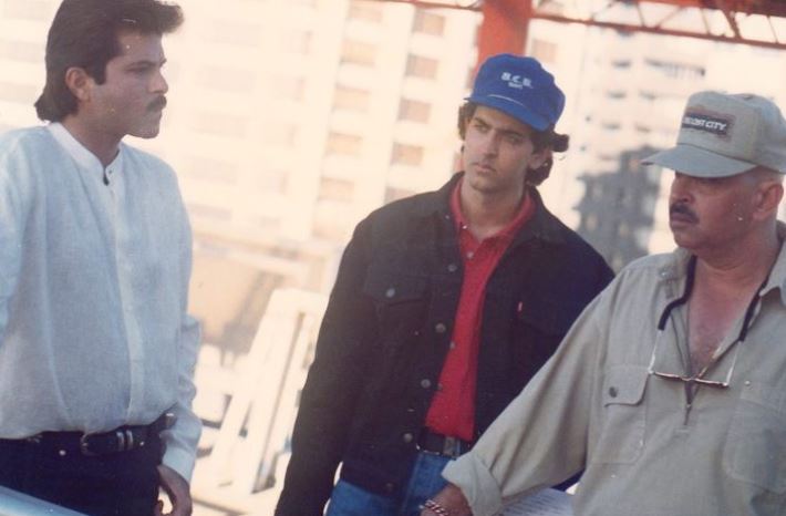 Hrithik shares throwback picture with Anil Kapoor from when he was assistant director