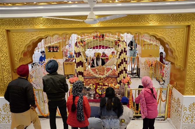 Martyrdom day of Guru Tegh Bahadur: Path organised at Gurdwara Manji Sahib Diwan Hall in Golden Temple complex
