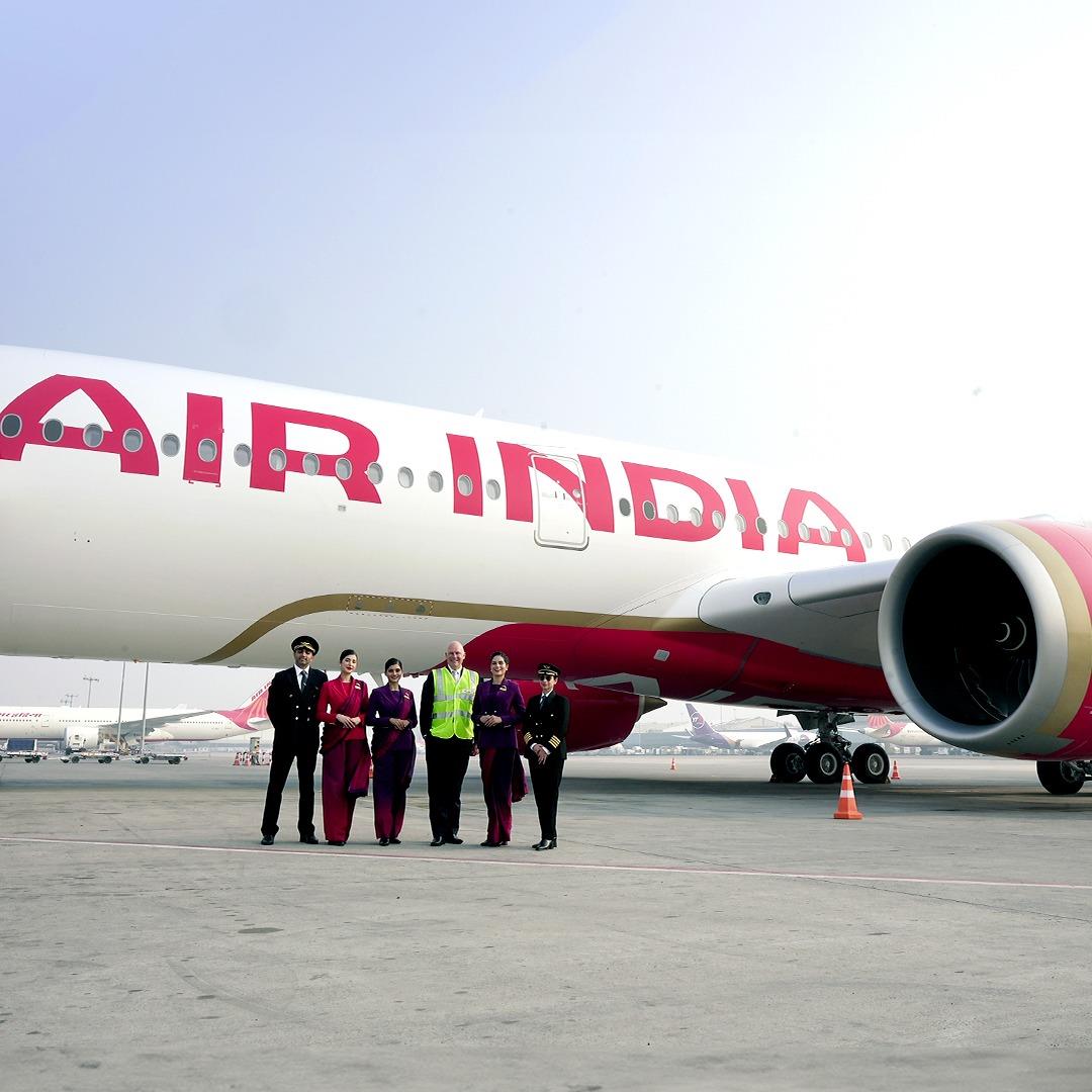 Air India’s 1st wide-body A350-900 aircraft lands in Delhi