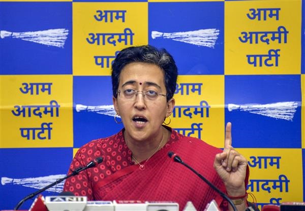 Atishi inspects under-construction flyover, pulls up officials for delay