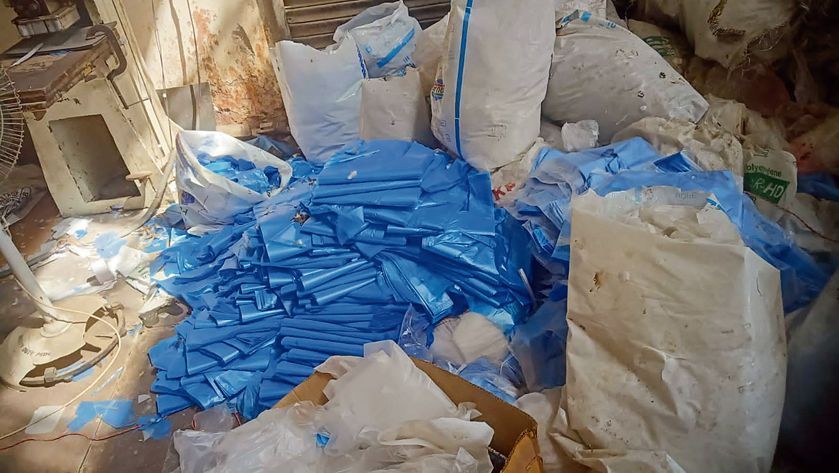 Abohar: Single-use plastic seized