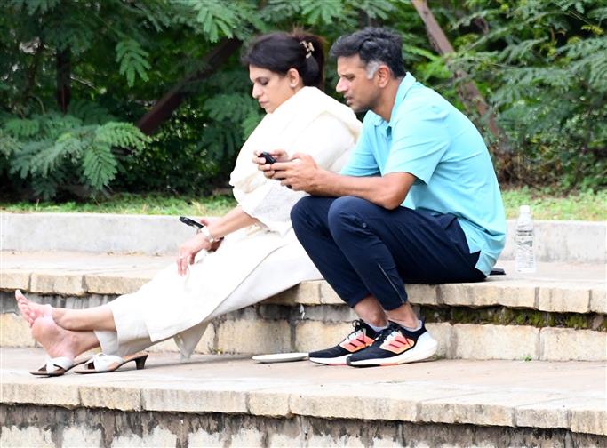 India coach Rahul Dravid, wife Vijeta spotted watching son Samit playing in Cooch Behar Trophy