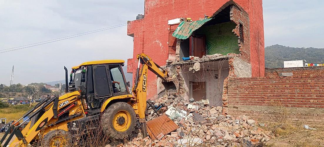 Panchkula: House of family 'involved' in drug biz razed in Kalka