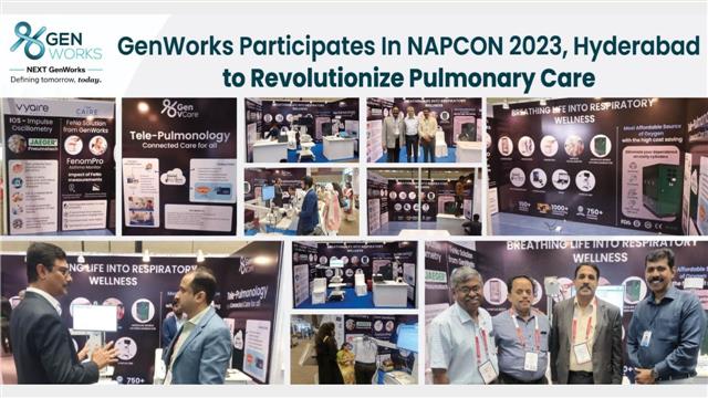GenWorks Participates in NAPCON 2023 Hyderabad to Revolutionize Pulmonary Care
