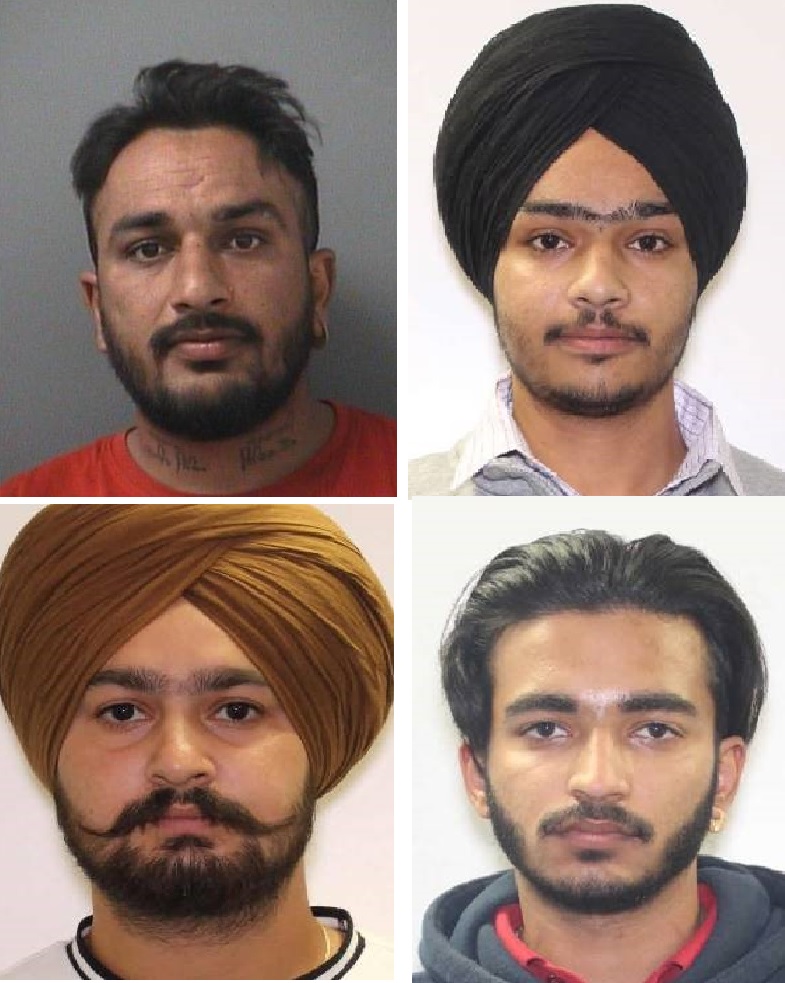 Four Indian-origin men wanted in Canada for aggravated assault