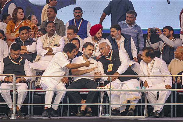 Rahul reiterates caste census, Kharge promises NYAY scheme if INDIA alliance comes to power
