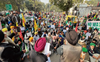 Amid SYL meet in UT, farmer unions hold protest in Mohali