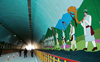 Artworks on tunnel walls in Shimla draw tourists