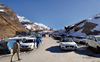 Tourists head for Lahaul, over 28,000 vehicles cross Atal Tunnel in 24 hours