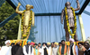Former Punjab CM Parkash Singh Badal’s statue installed alongside ex-deputy PM Chaudhary Devi Lal’s at Killianwali village