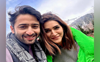Shaheer Sheikh poses with Kriti Sanon as he shares pictures from sets of 'Do Patti'