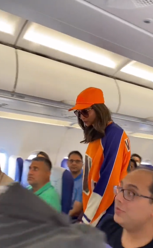 Deepika Padukone seen flying in economy class; video goes viral