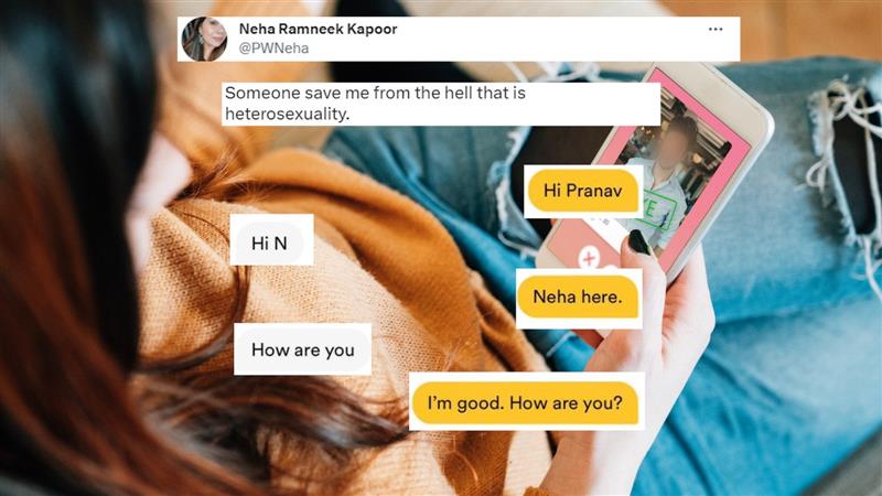 Woman seeking guy on dating app gets ‘panja challenge’ in bizarre chat with a match, twitterati amused
