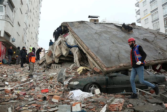 Frantic searching in Turkey, Syria after quake kills more than 5,000