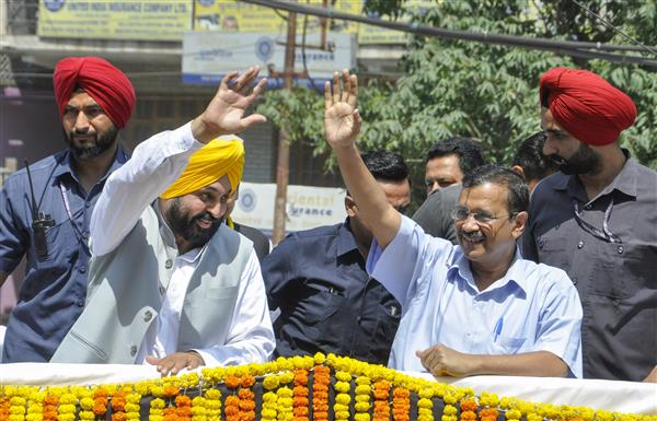 Punjab’s law and order situation improved under AAP’s Bhagwant Mann, says Kejriwal
